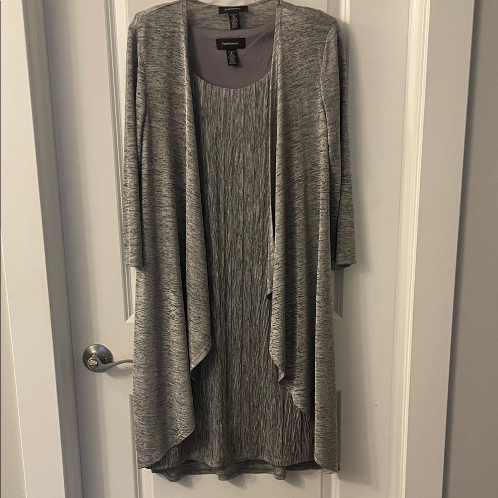 R&M Richards Sophisticated Gray Dress
